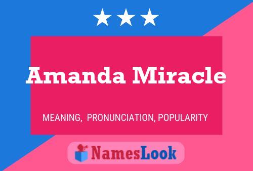 Póster del nombre Amanda Miracle