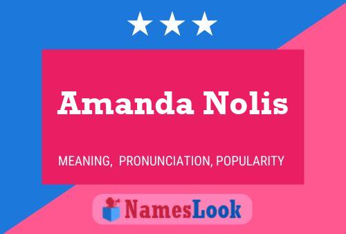 Póster del nombre Amanda Nolis