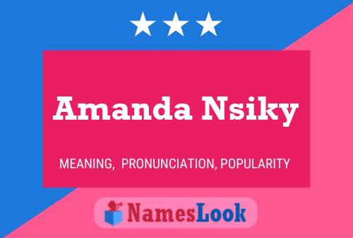 Póster del nombre Amanda Nsiky