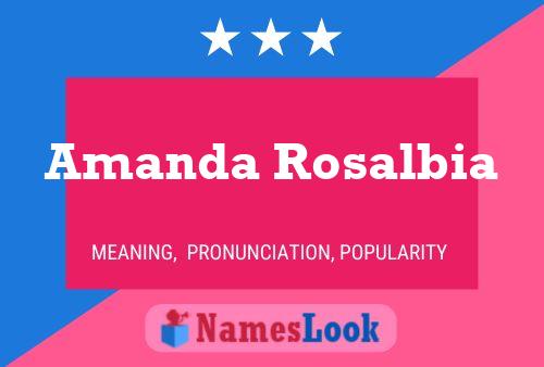 Póster del nombre Amanda Rosalbia