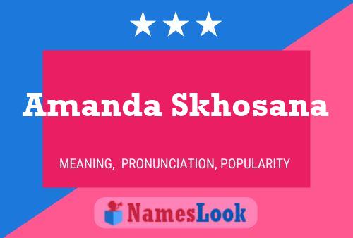 Póster del nombre Amanda Skhosana