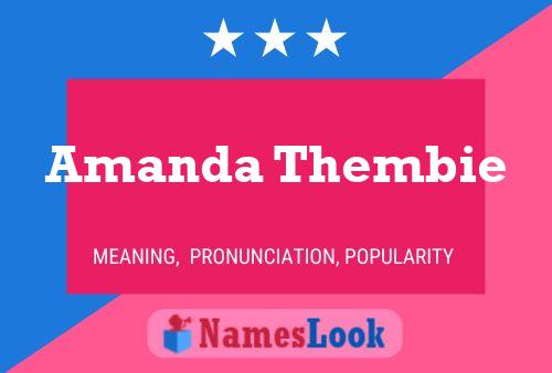 Póster del nombre Amanda Thembie