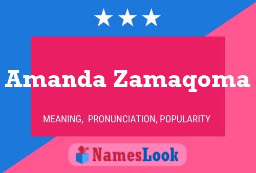 Póster del nombre Amanda Zamaqoma