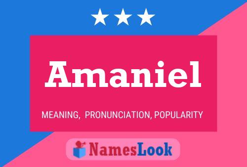 Póster del nombre Amaniel