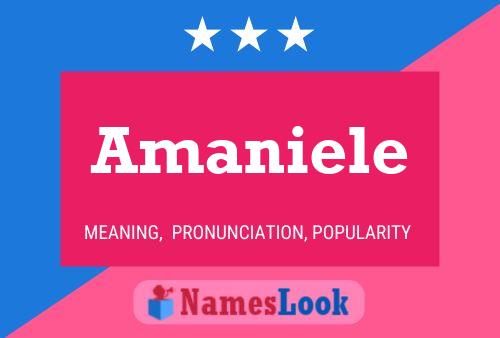 Póster del nombre Amaniele