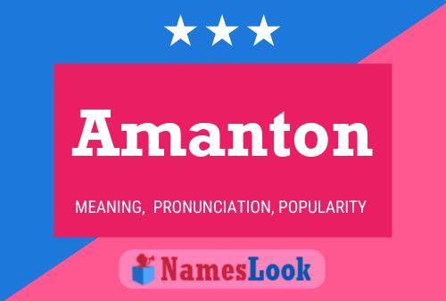 Póster del nombre Amanton