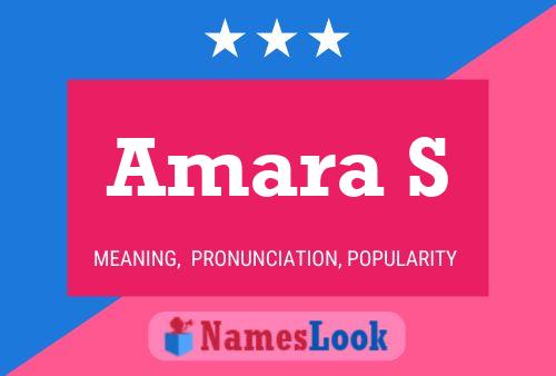 Póster del nombre Amara S