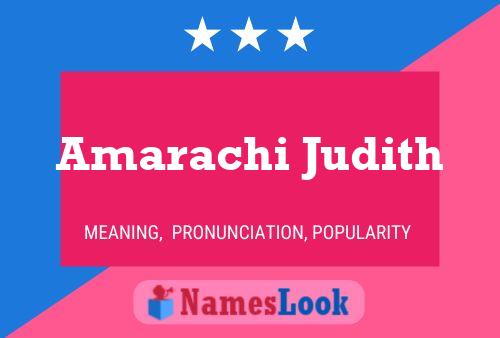 Póster del nombre Amarachi Judith