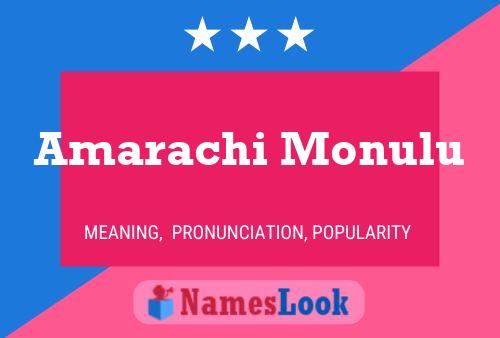 Póster del nombre Amarachi Monulu