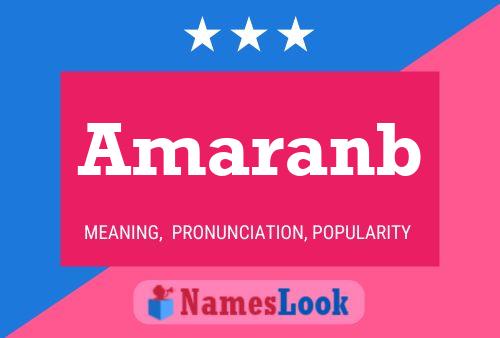 Póster del nombre Amaranb