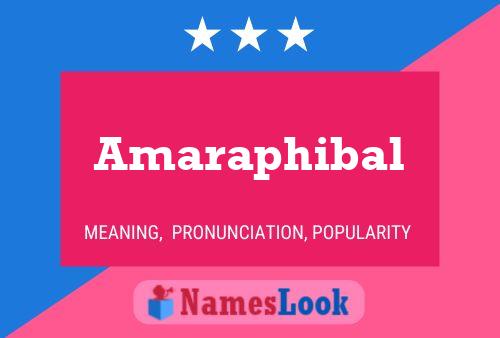 Póster del nombre Amaraphibal