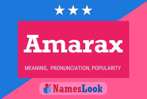 Póster del nombre Amarax