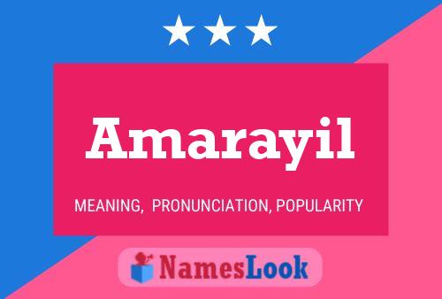 Póster del nombre Amarayil