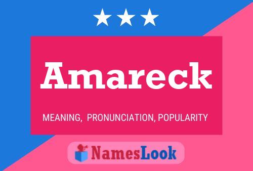 Póster del nombre Amareck