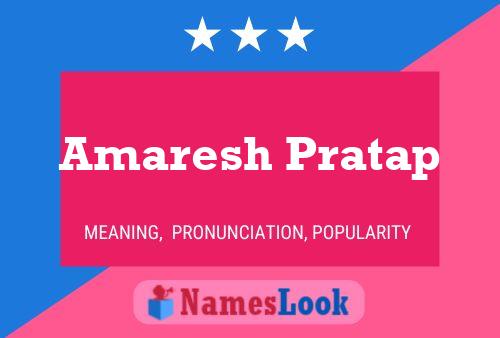 Póster del nombre Amaresh Pratap