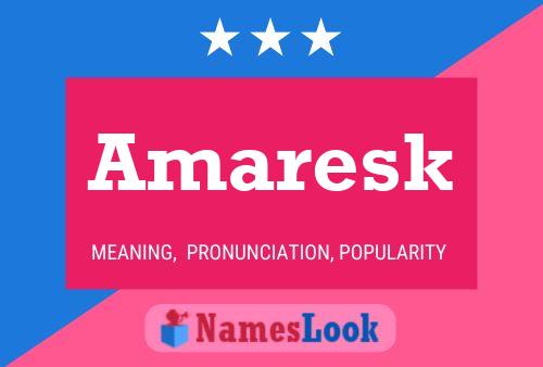 Póster del nombre Amaresk