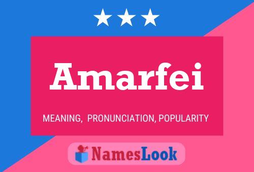 Póster del nombre Amarfei