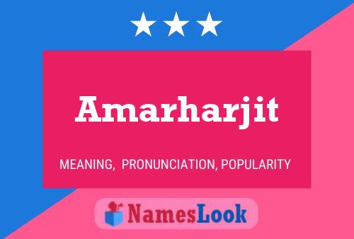 Póster del nombre Amarharjit