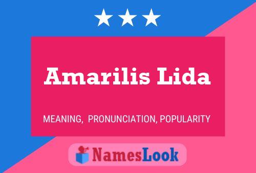 Póster del nombre Amarilis Lida