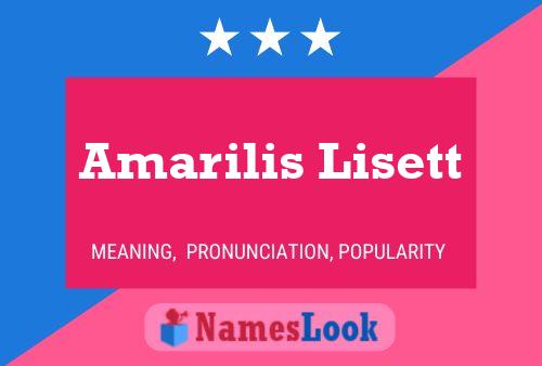 Póster del nombre Amarilis Lisett