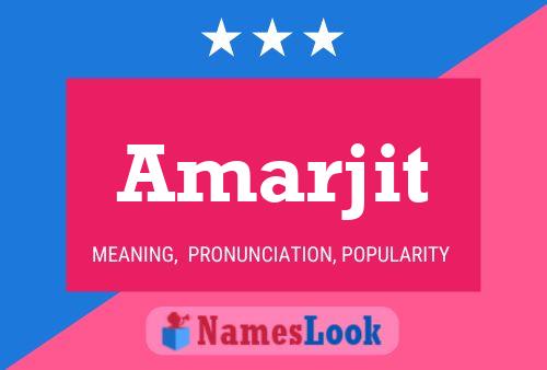 Póster del nombre Amarjit