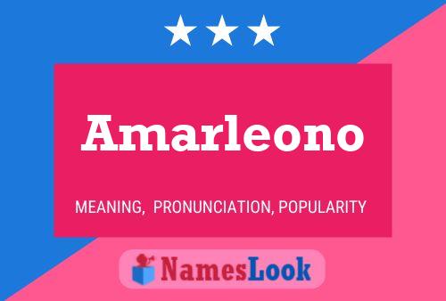 Póster del nombre Amarleono