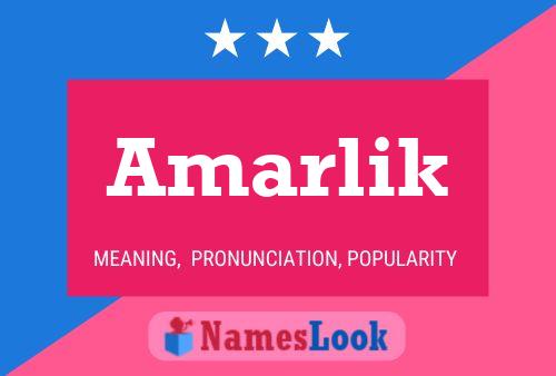 Póster del nombre Amarlik