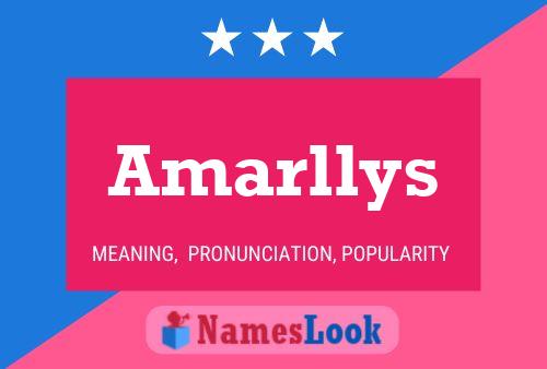 Póster del nombre Amarllys