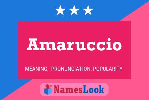 Póster del nombre Amaruccio