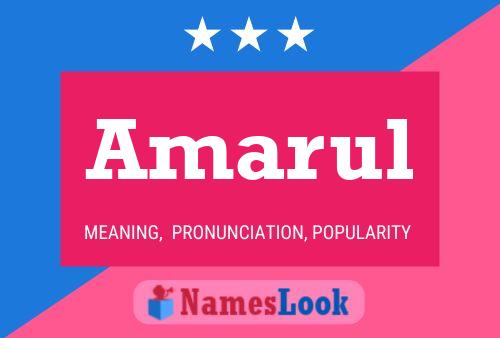 Póster del nombre Amarul