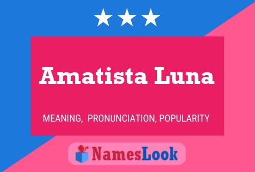 Póster del nombre Amatista Luna