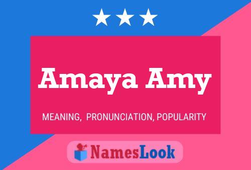 Póster del nombre Amaya Amy