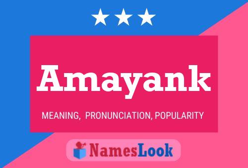 Póster del nombre Amayank