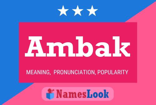 Póster del nombre Ambak