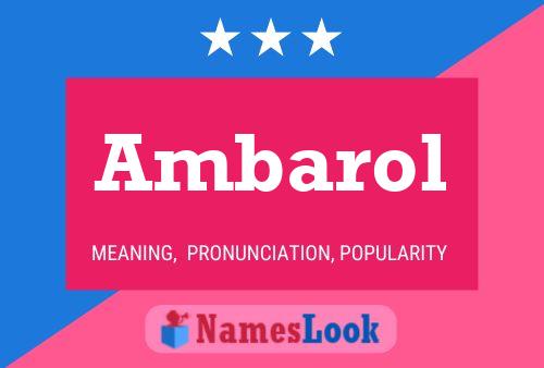 Póster del nombre Ambarol