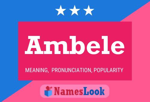 Póster del nombre Ambele