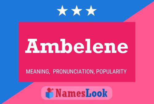 Póster del nombre Ambelene