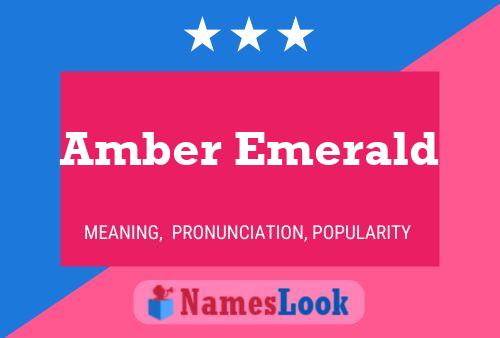 Póster del nombre Amber Emerald