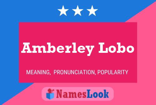 Póster del nombre Amberley Lobo