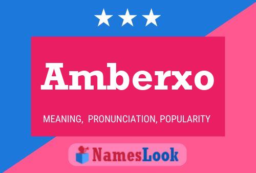 Póster del nombre Amberxo