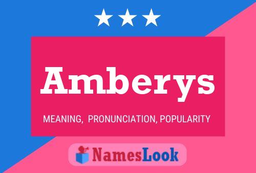 Póster del nombre Amberys