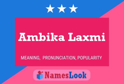 Póster del nombre Ambika Laxmi