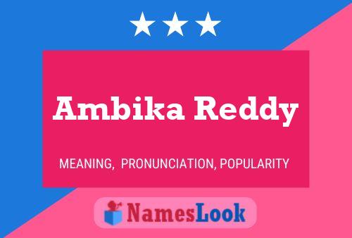 Póster del nombre Ambika Reddy