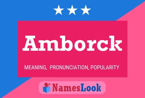 Póster del nombre Amborck