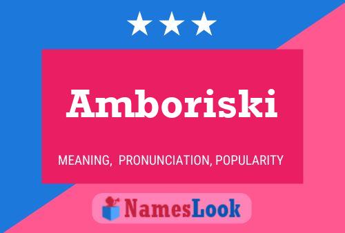 Póster del nombre Amboriski