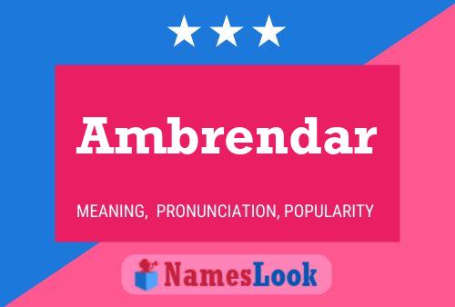 Póster del nombre Ambrendar