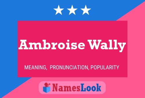 Póster del nombre Ambroise Wally