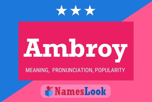 Póster del nombre Ambroy