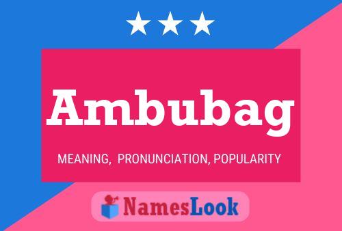 Póster del nombre Ambubag