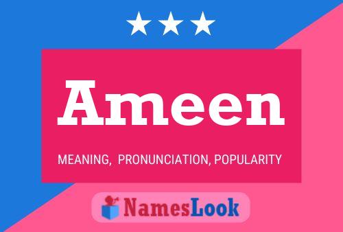 Póster del nombre Ameen